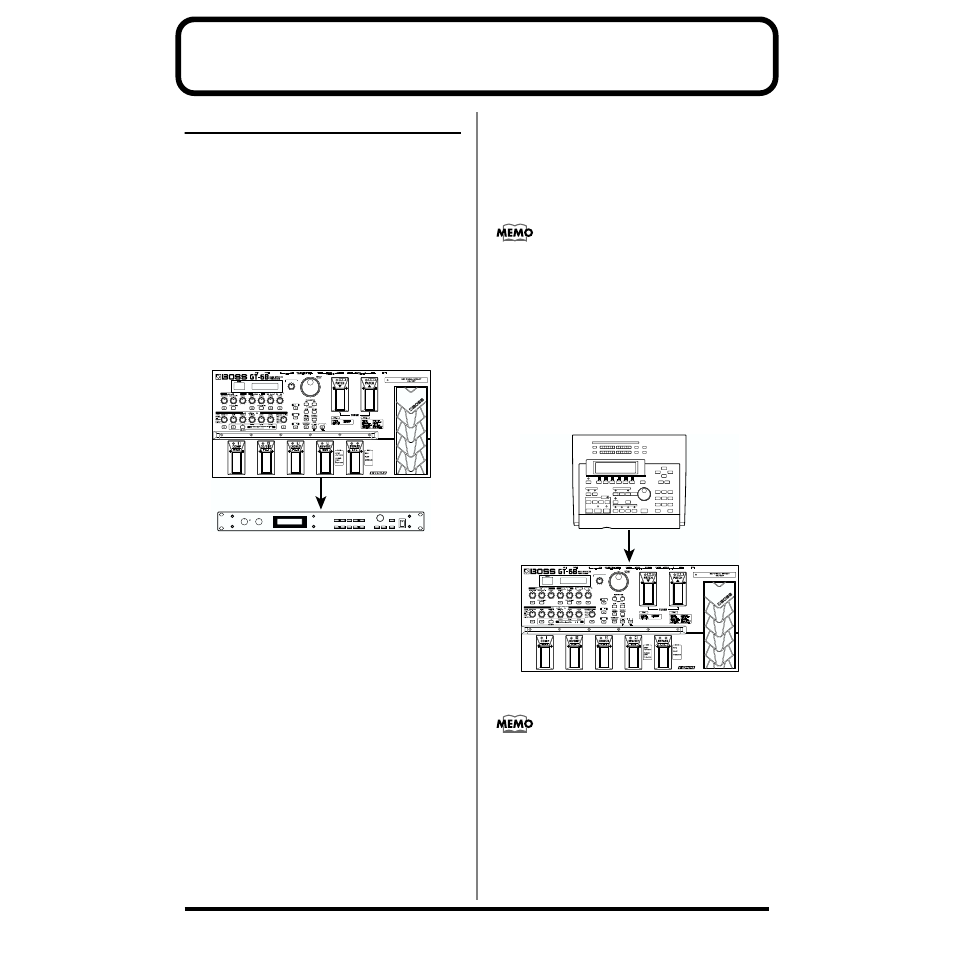 Chapter 10 using midi, What can you do with midi, Idi in/out connectors (p. 64) | Boss Audio Systems GT-6B User Manual | Page 64 / 84