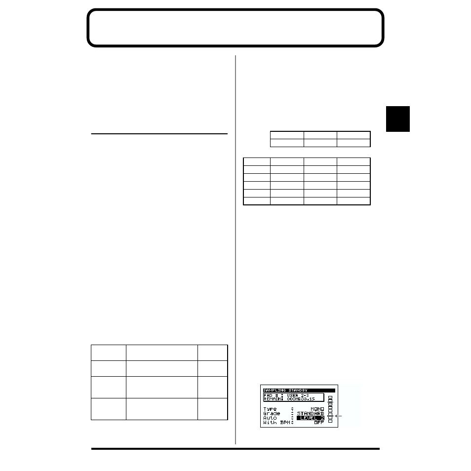 Chapter 3. recording samples, Before you sample, Stereo/mono sampling selection | Selecting the sampling grade, About the sampling time | Boss Audio Systems SP-505 User Manual | Page 39 / 92