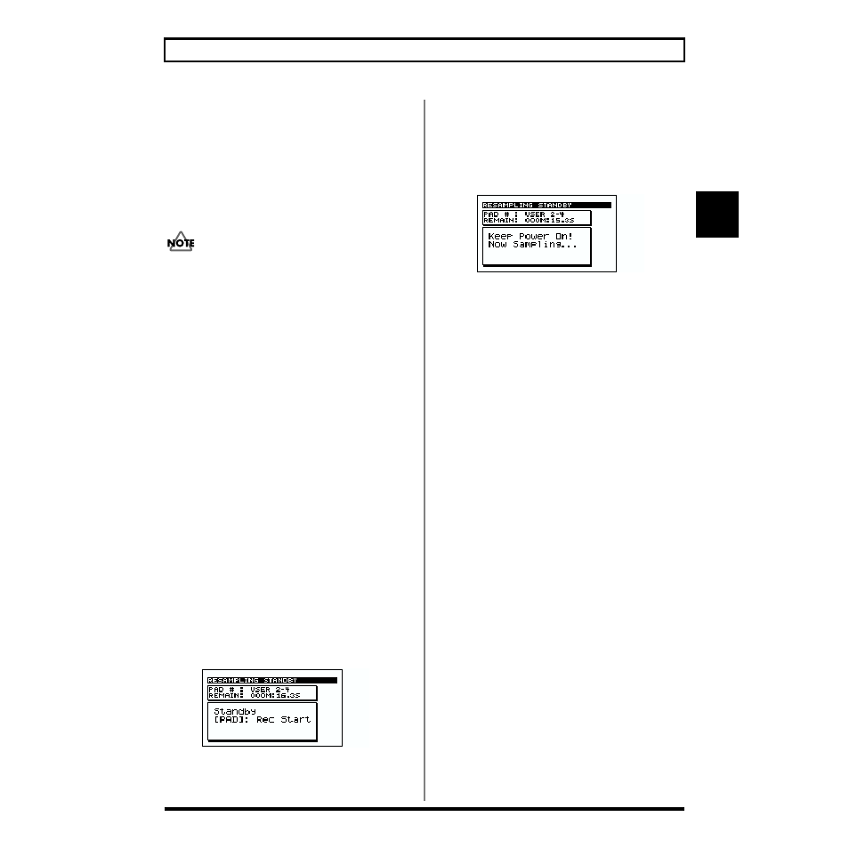 Resampling procedure 2 (manual), 3resampling procedure 2 (manual) | Boss Audio Systems SP-505 User Manual | Page 43 / 92