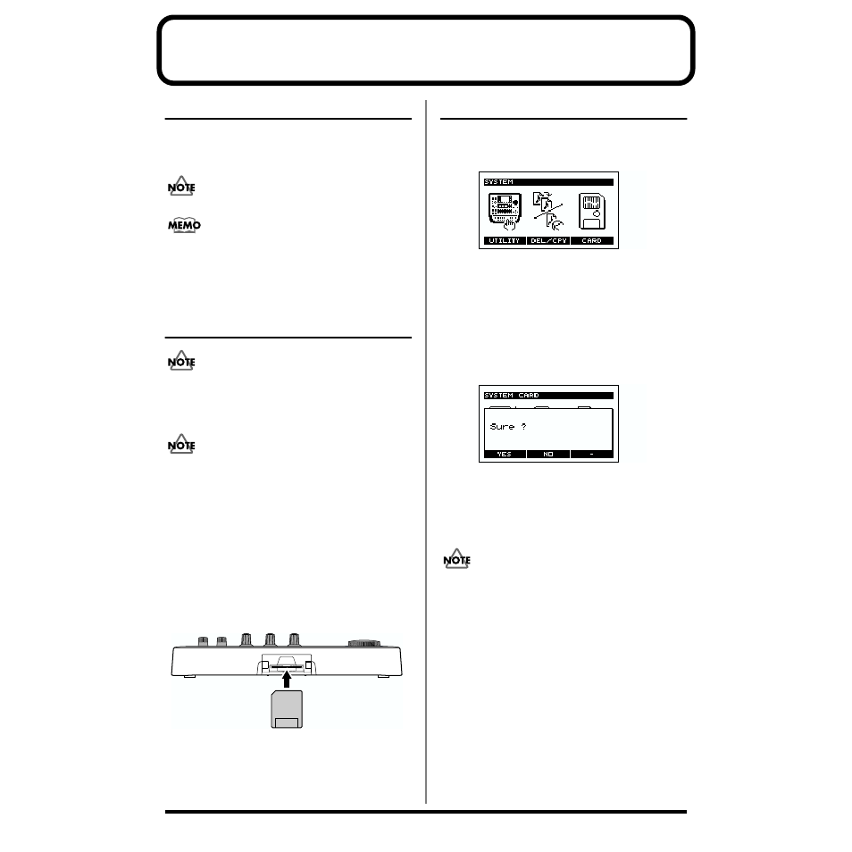 Chapter 11. using a memory card, About memory cards, Inserting a memory card | Formatting a memory card | Boss Audio Systems SP-505 User Manual | Page 66 / 92