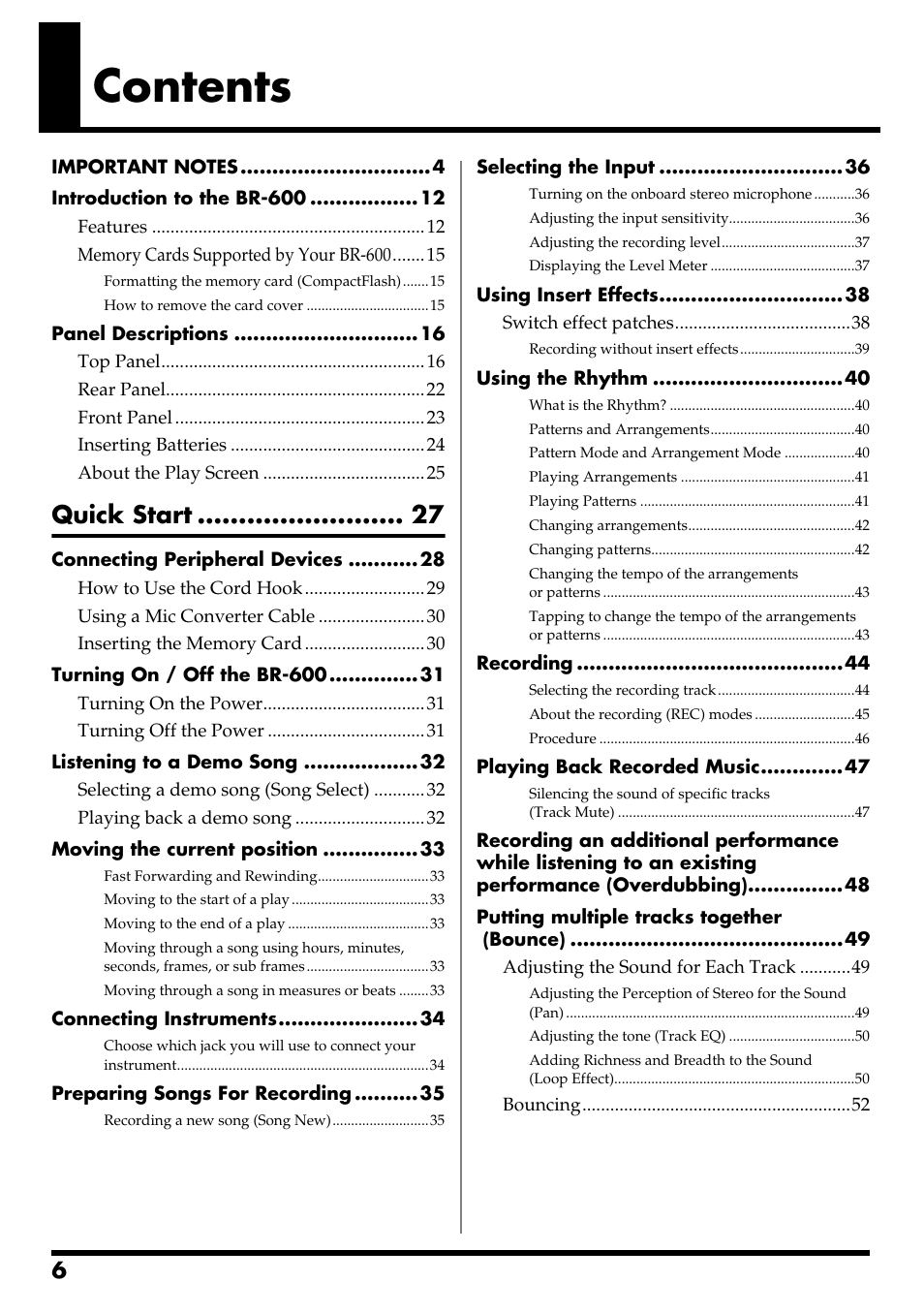 Boss Audio Systems BR-600 User Manual | Page 6 / 228