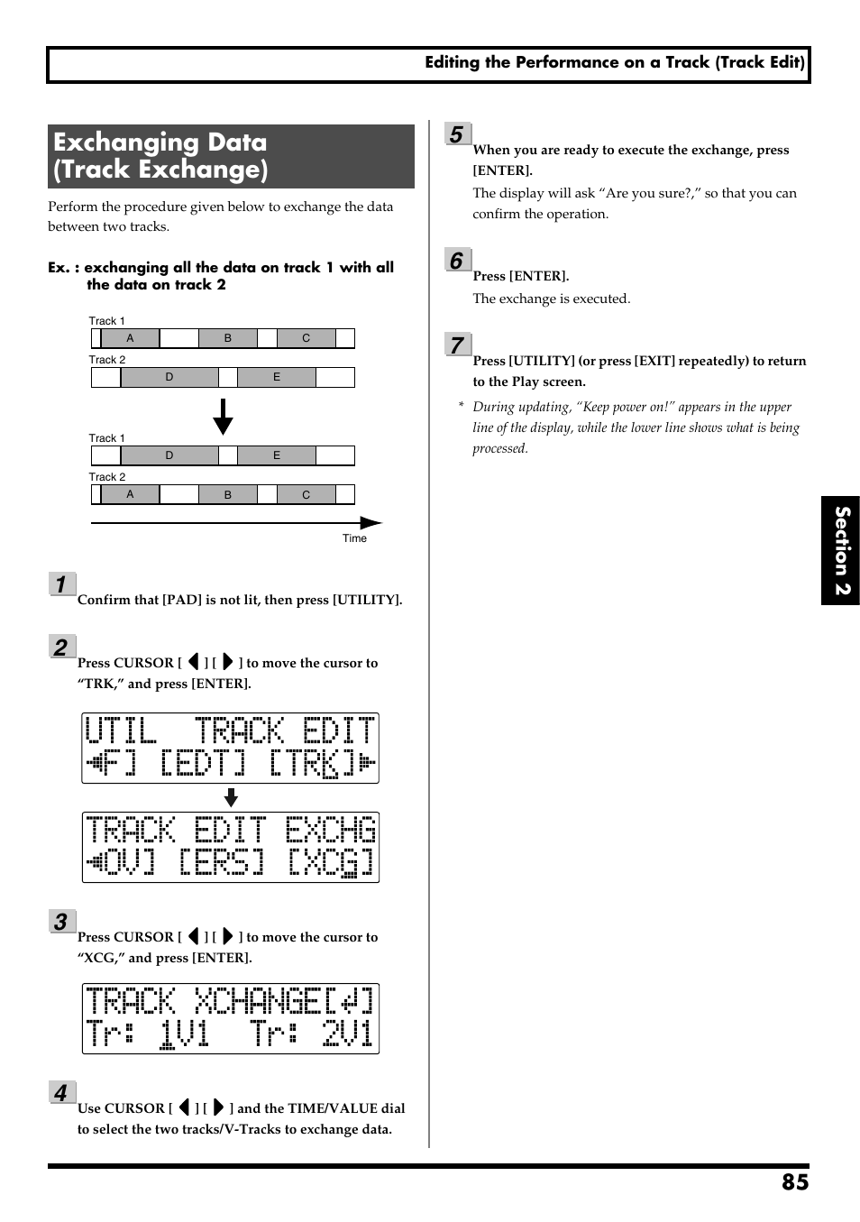 Exchanging data (track exchange), Re v0.10 | Boss Audio Systems BR-600 User Manual | Page 85 / 228