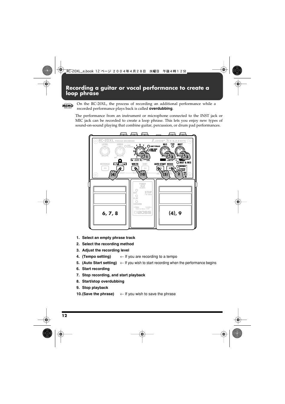 P. 12 | Boss Audio Systems RC-20XL User Manual | Page 12 / 40