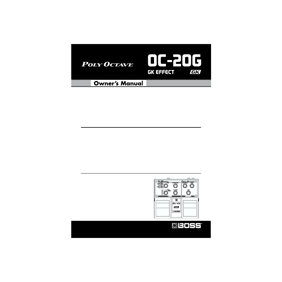 Boss Audio Systems OC-20G User Manual | 24 pages