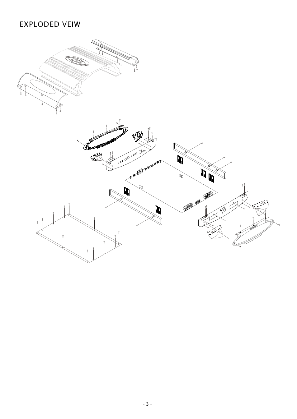 Exploded veiw | Boss Audio Systems CH900 User Manual | Page 3 / 8