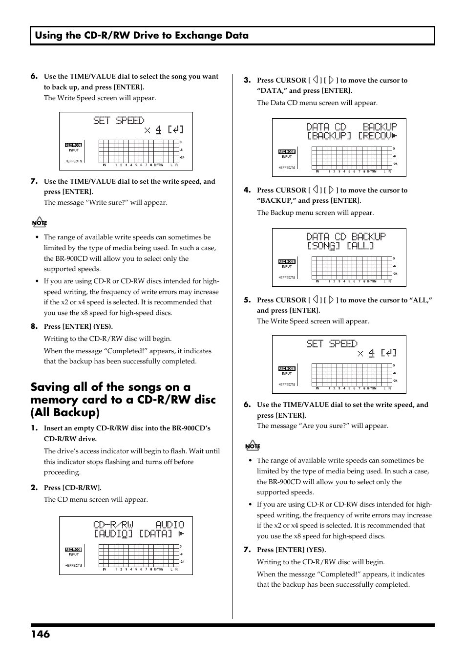 146 using the cd-r/rw drive to exchange data | Boss Audio Systems BR-900CD User Manual | Page 146 / 232