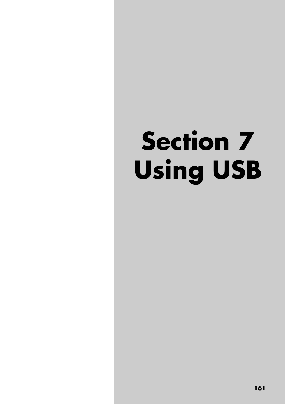 Section 7 using usb | Boss Audio Systems BR-900CD User Manual | Page 161 / 232