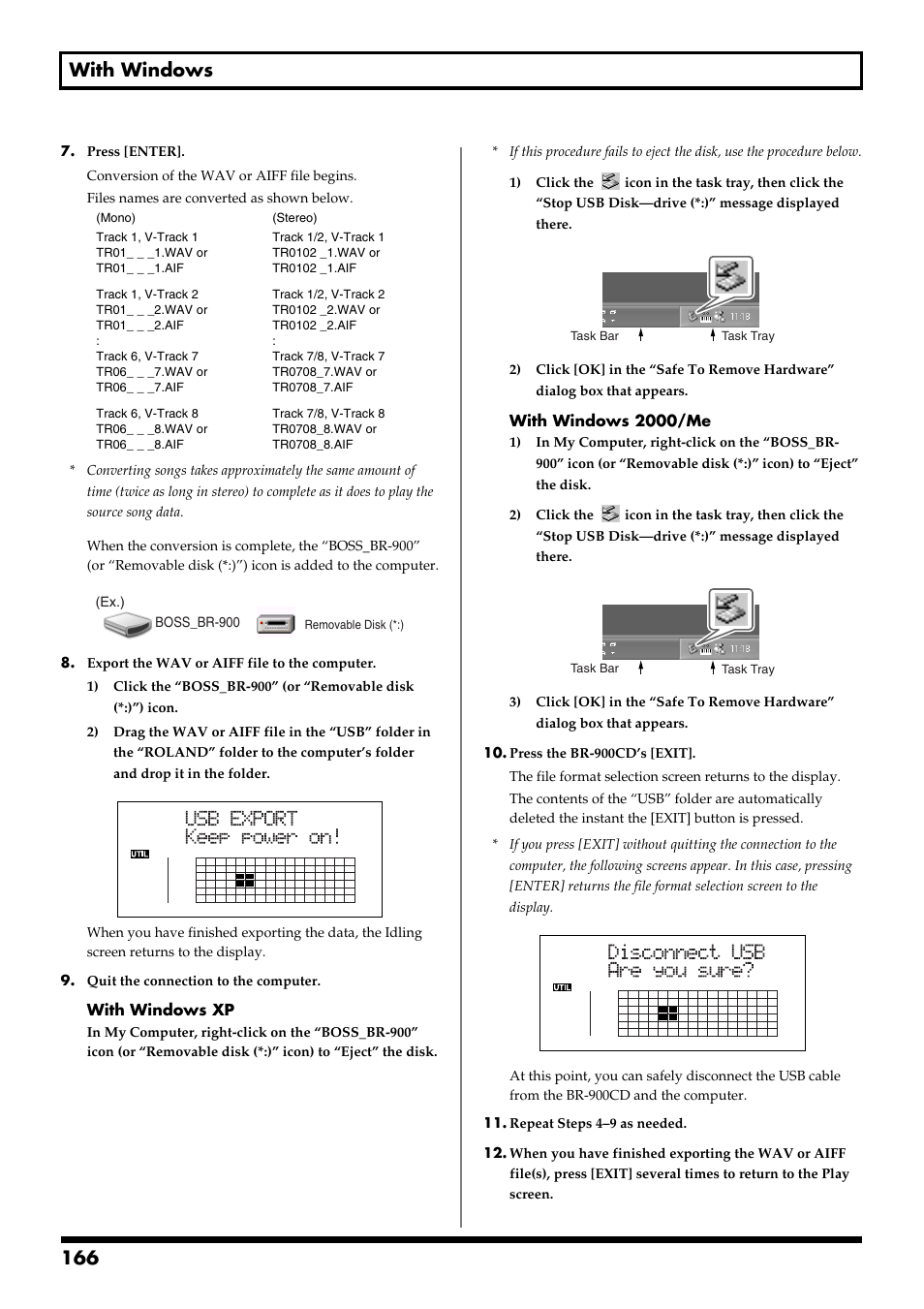 166 with windows | Boss Audio Systems BR-900CD User Manual | Page 166 / 232