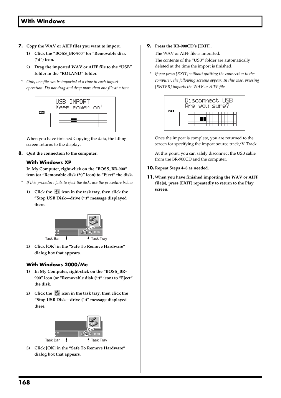 168 with windows | Boss Audio Systems BR-900CD User Manual | Page 168 / 232