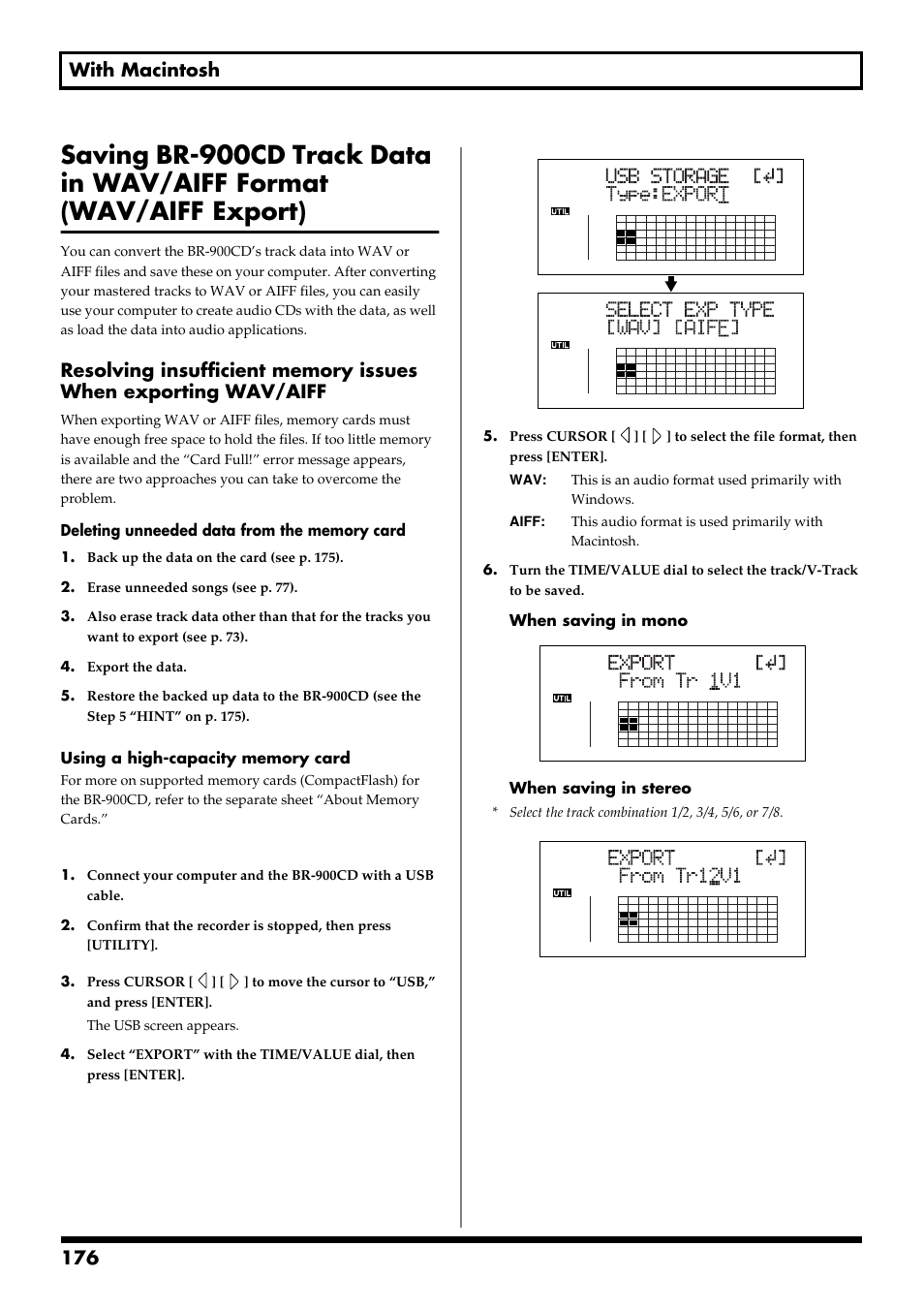 176 with macintosh | Boss Audio Systems BR-900CD User Manual | Page 176 / 232