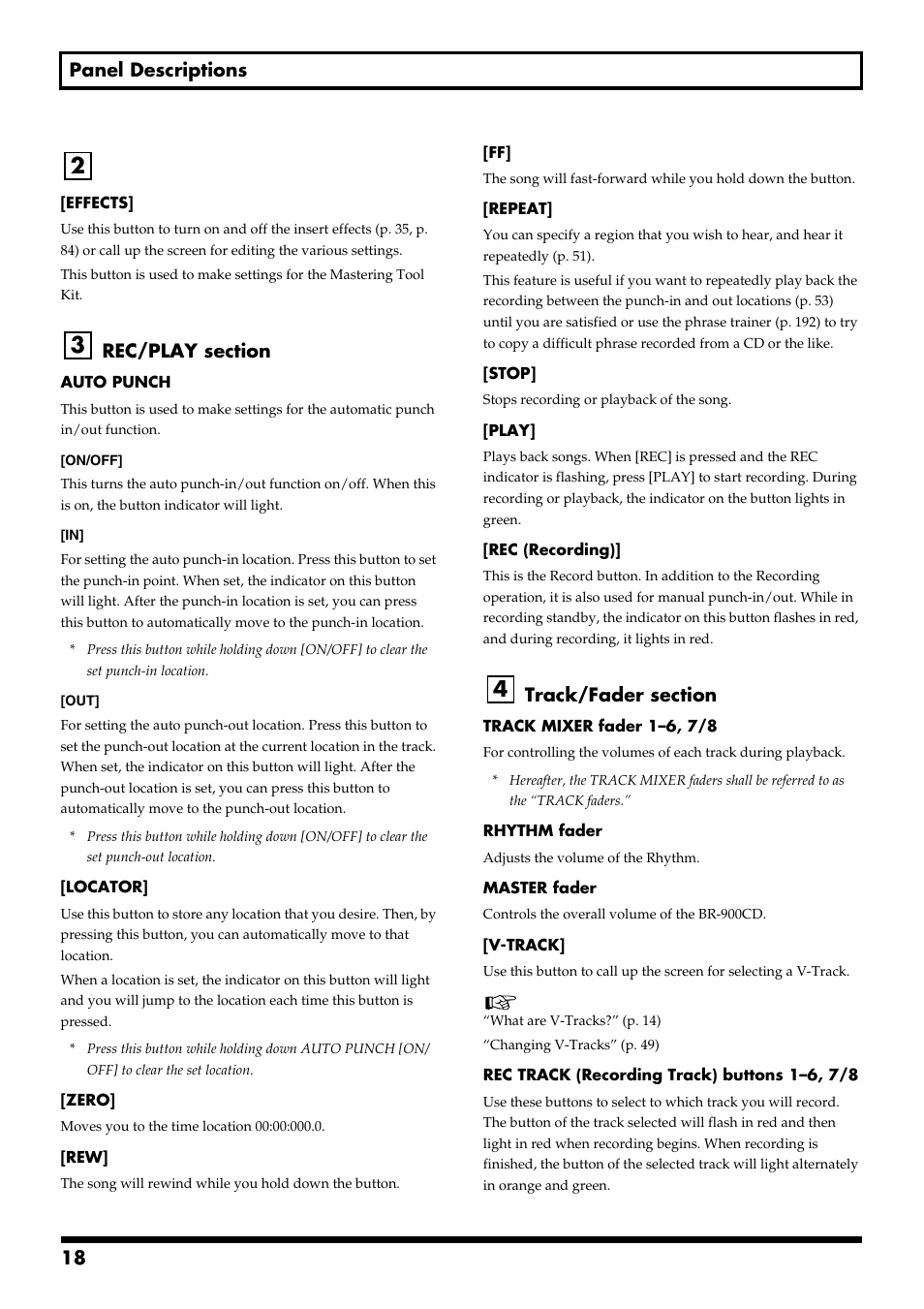 18 panel descriptions | Boss Audio Systems BR-900CD User Manual | Page 18 / 232