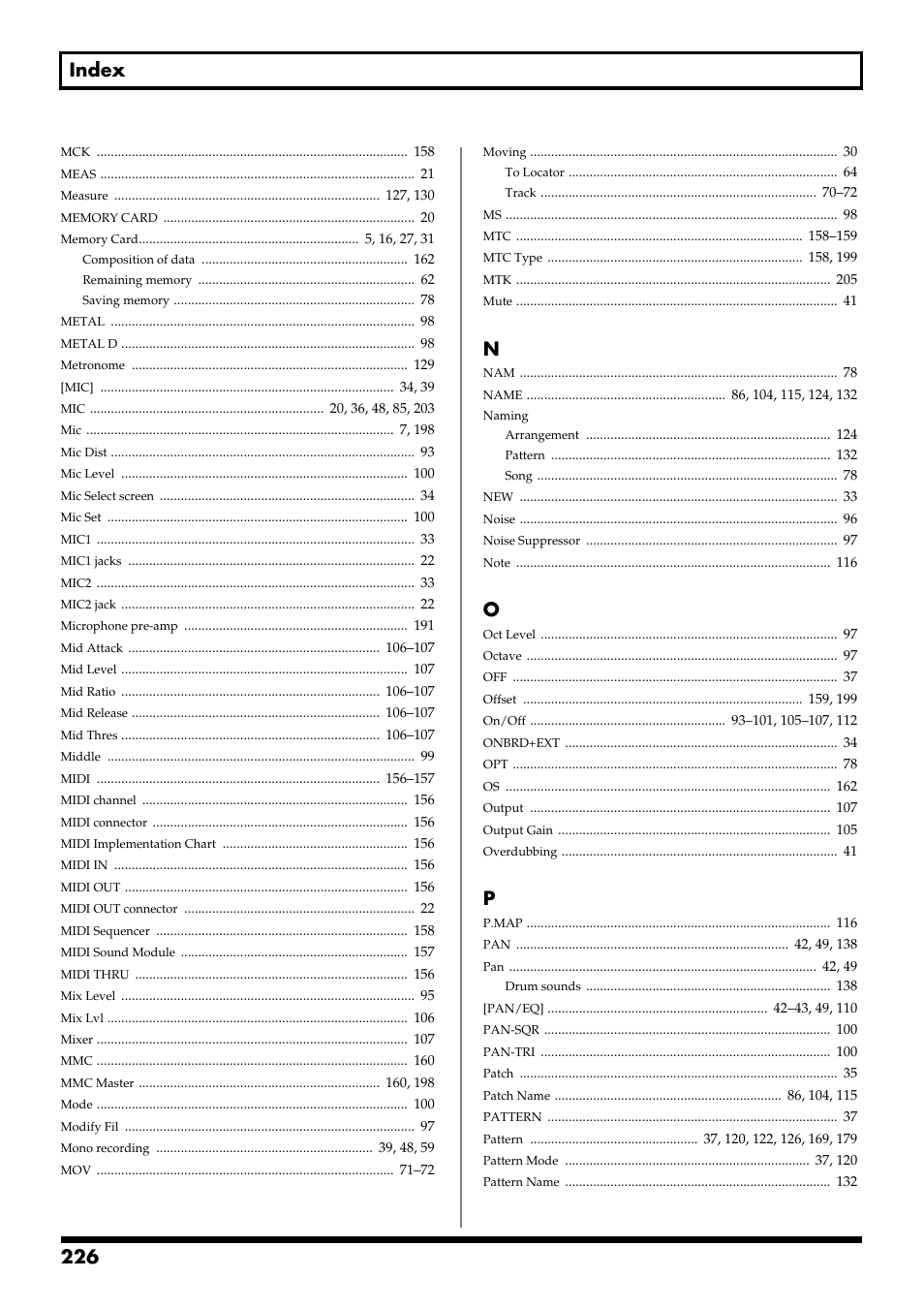 226 index | Boss Audio Systems BR-900CD User Manual | Page 226 / 232