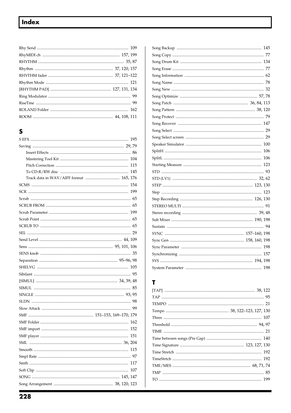 228 index | Boss Audio Systems BR-900CD User Manual | Page 228 / 232