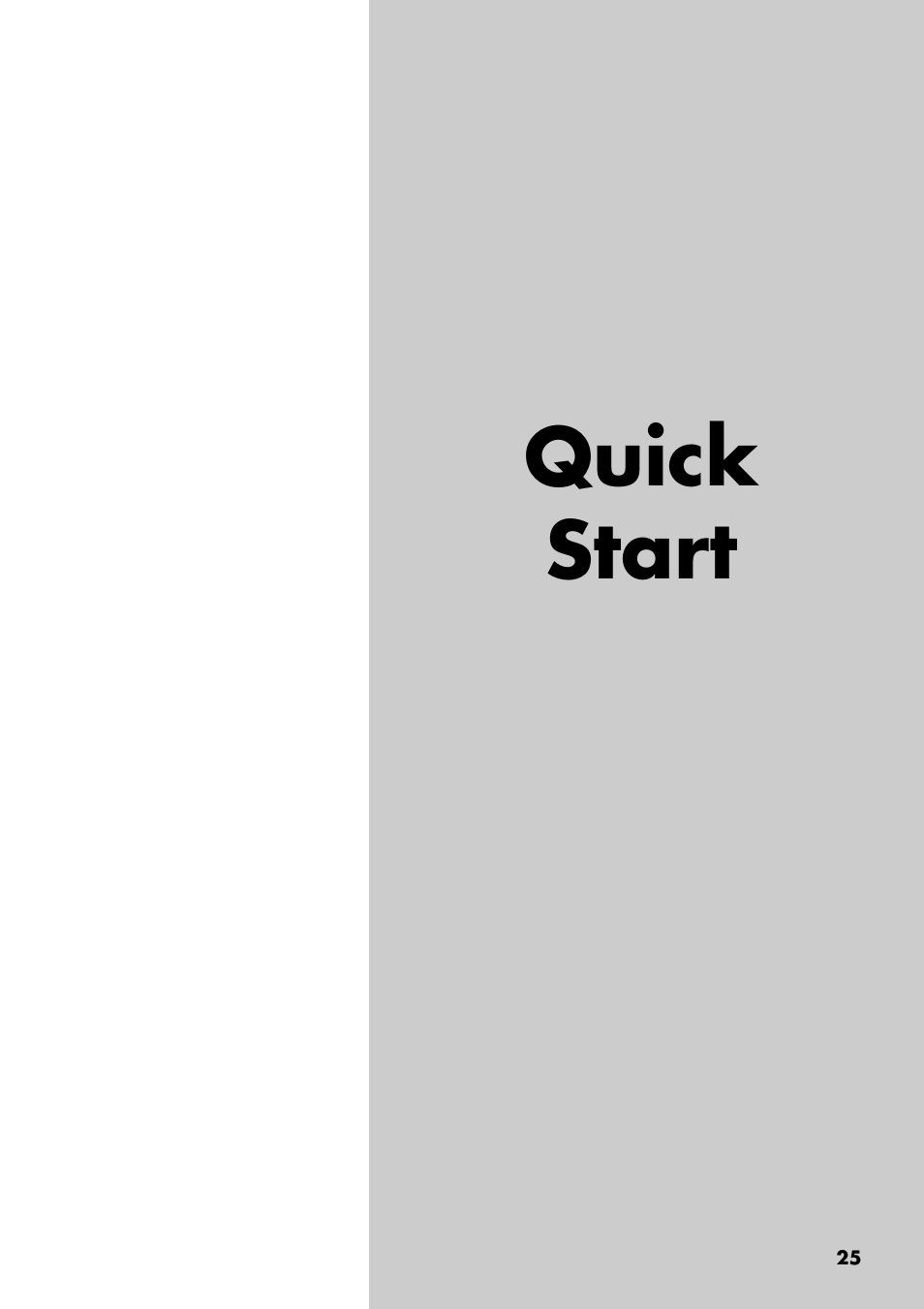 Quick start | Boss Audio Systems BR-900CD User Manual | Page 25 / 232