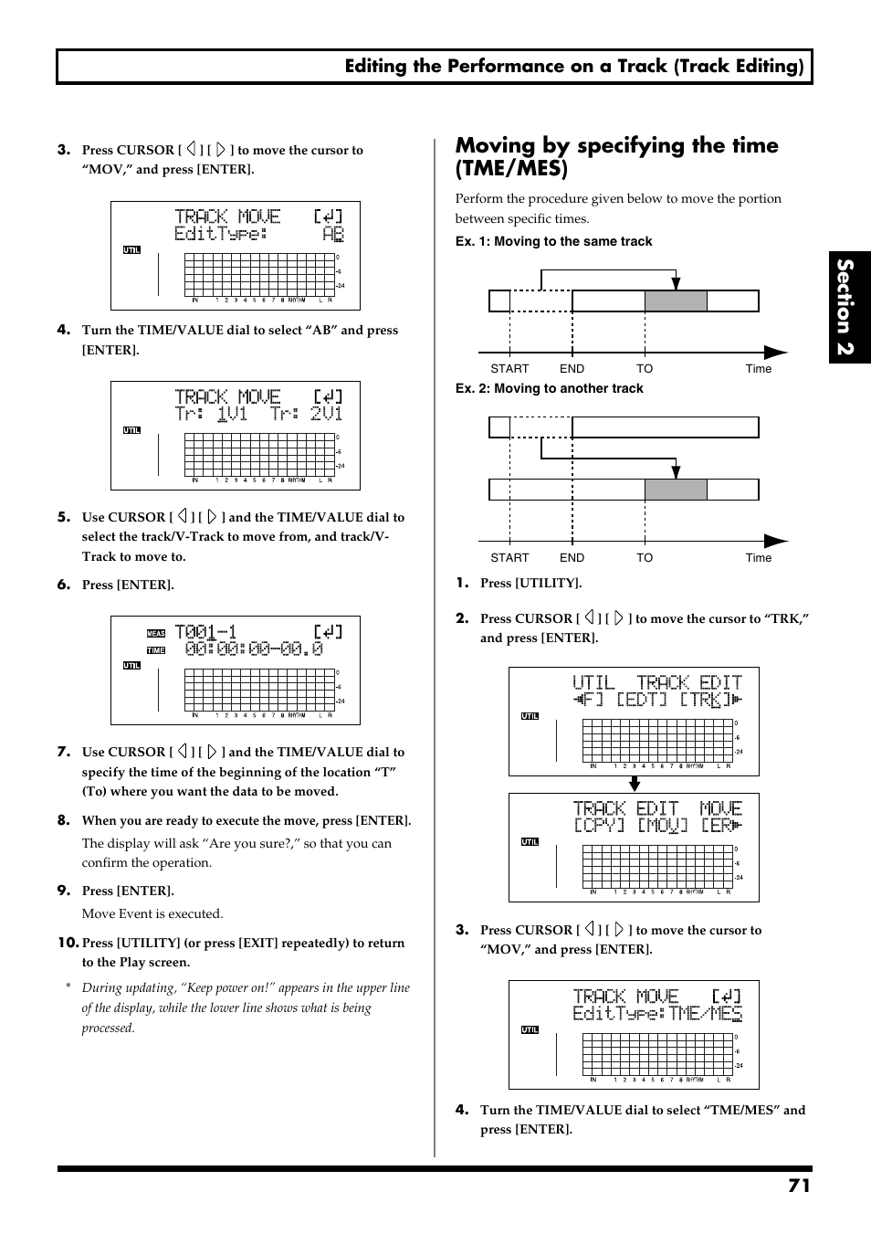 Moving by specifying the time (tme/mes) | Boss Audio Systems BR-900CD User Manual | Page 71 / 232