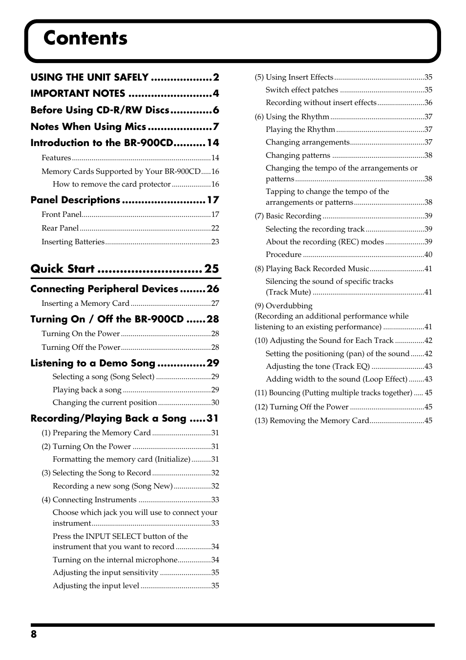 Boss Audio Systems BR-900CD User Manual | Page 8 / 232