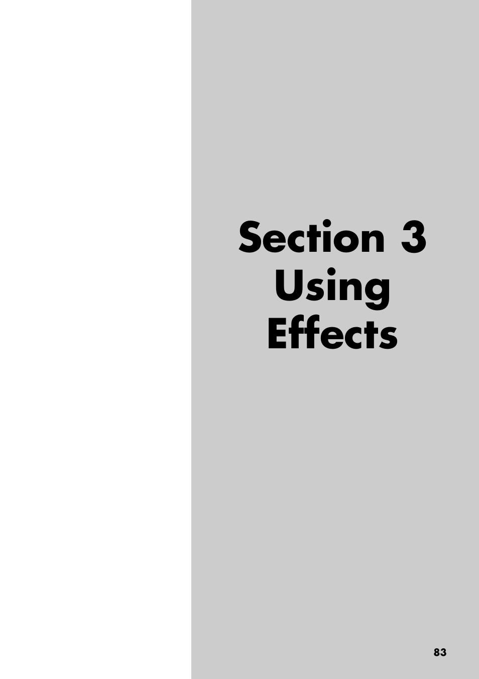 Section 3 using effects | Boss Audio Systems BR-900CD User Manual | Page 83 / 232