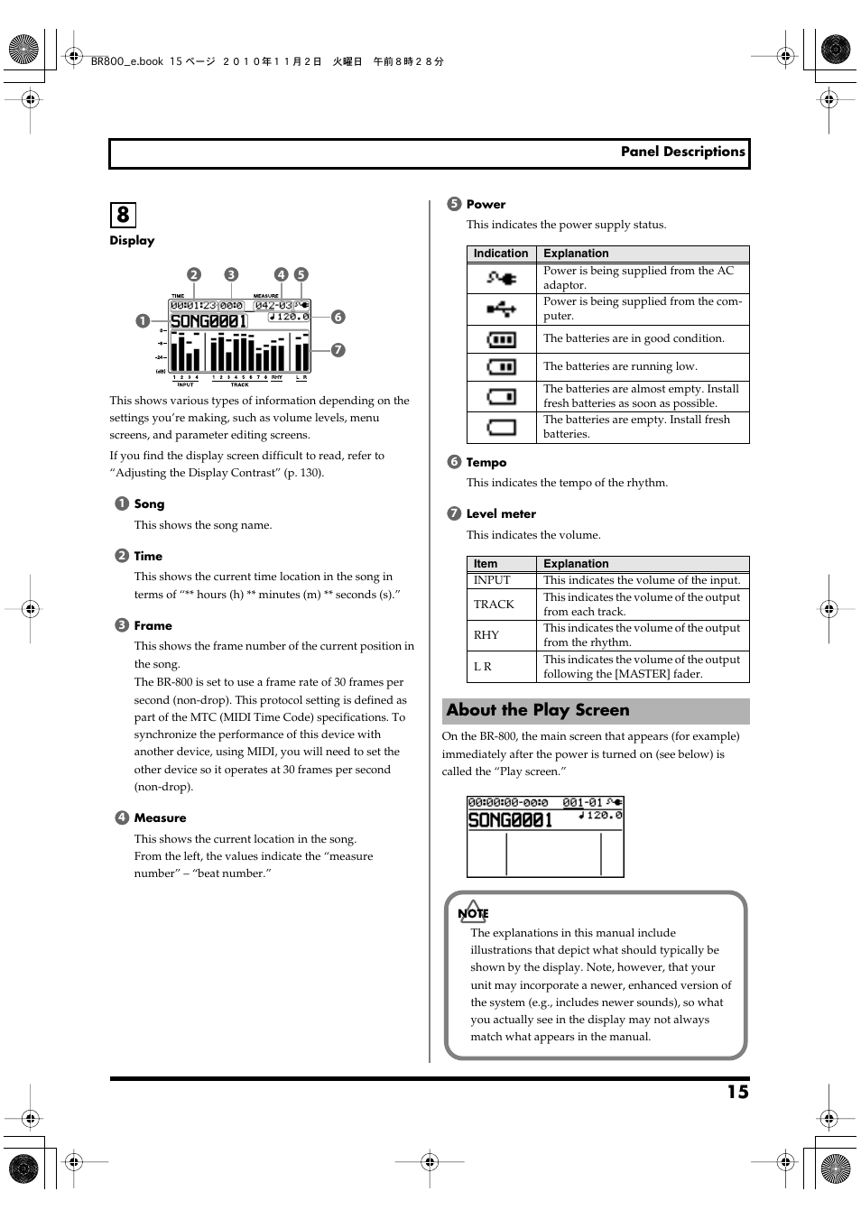 About the play screen | Boss Audio Systems BR-800 User Manual | Page 15 / 164