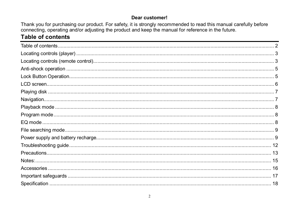 Hyundai H-CD7016 User Manual | Page 2 / 35