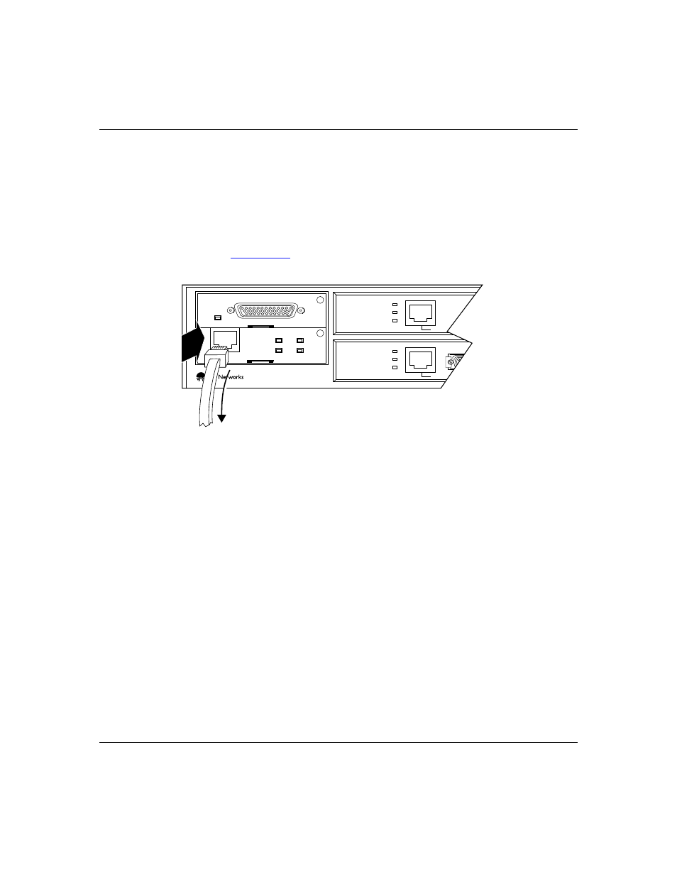 Connecting to a dsu/csu interface, Connecting to a dsu/csu interface -18, Figure 1-12. connecting a dsu/csu cable -18 | Installing and operating baystack arn routers 1-18, Figure 1-12. connecting a dsu/csu cable 2 | Bay Technical Associates BayStack ARN Routers none User Manual | Page 48 / 156