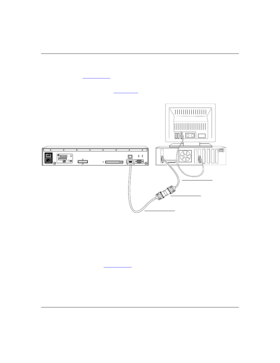 Figure 1-16. connecting a pc console to an arn -23, Power off the pc console | Bay Technical Associates BayStack ARN Routers none User Manual | Page 53 / 156
