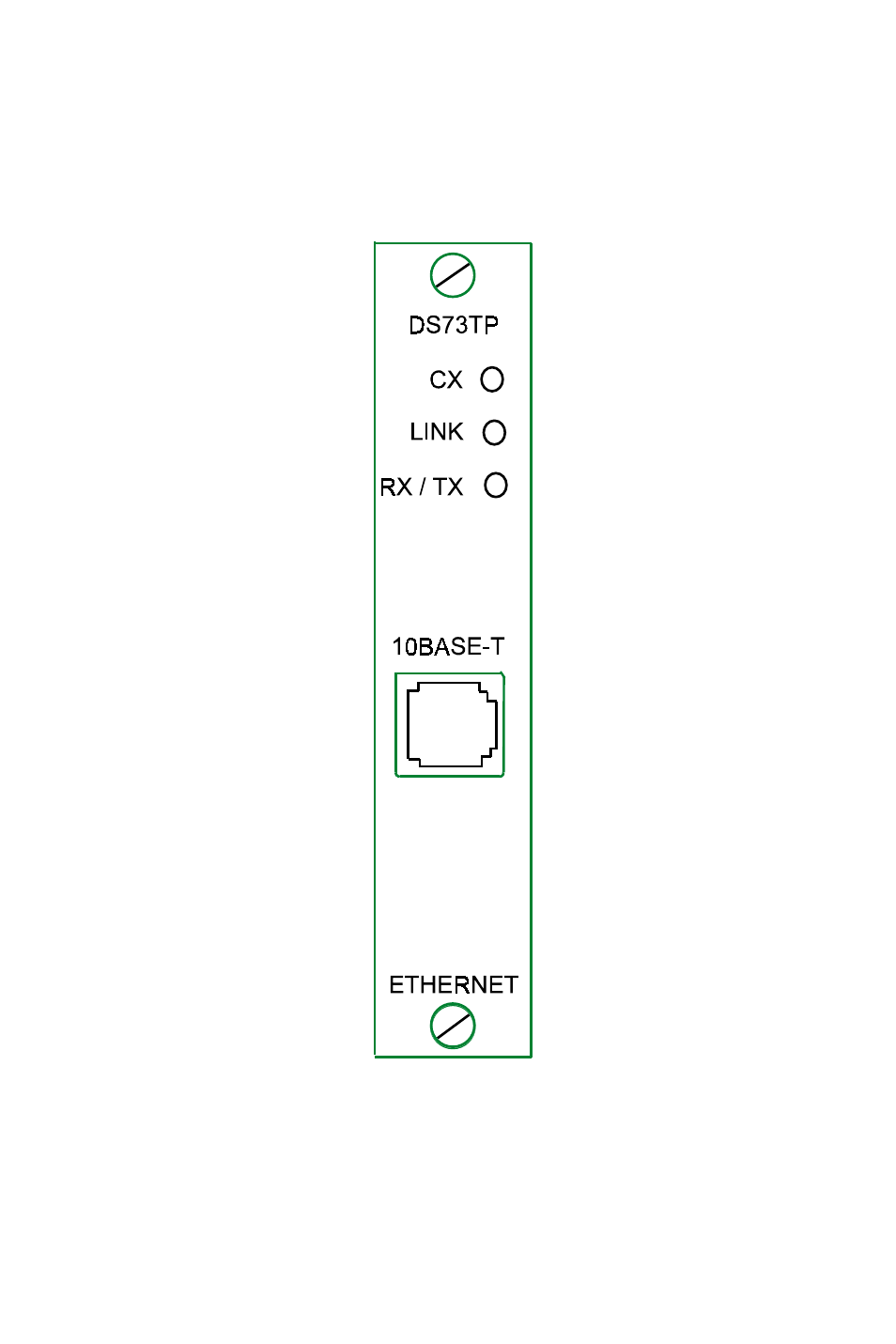 Ds73tp faceplate layout | Bay Technical Associates DS4-RPC User Manual | Page 94 / 101