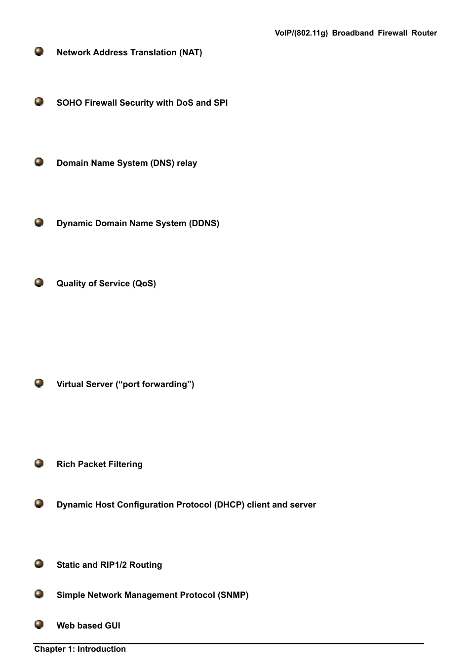 Billion Electric Company BIPAC 6404VGP User Manual | Page 5 / 103