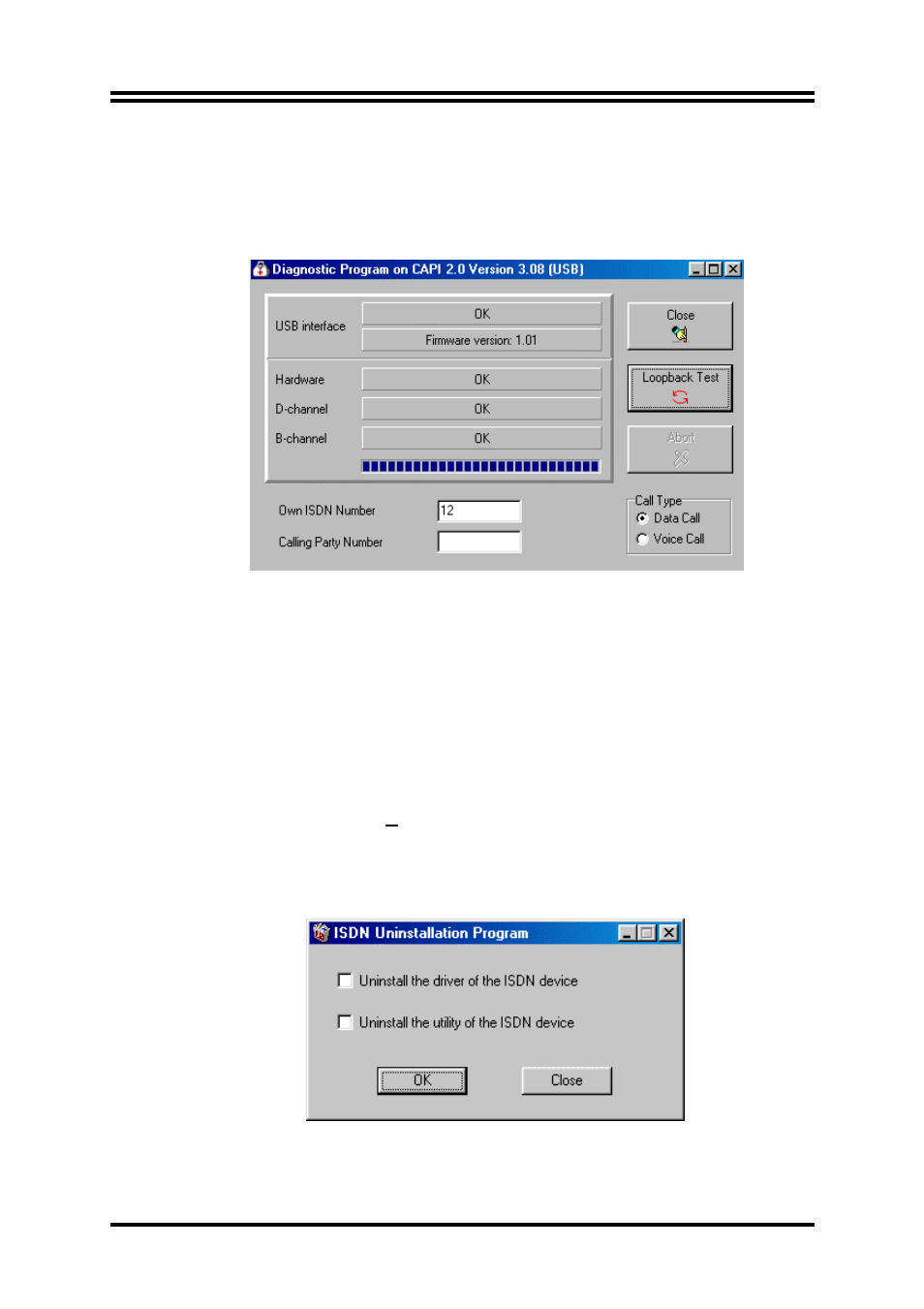 Uninstalling bipac-221 | Billion Electric Company USB ISDN TA BIPAC-221 User Manual | Page 12 / 13