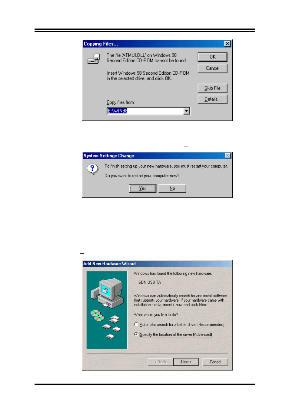 Billion Electric Company USB ISDN TA BIPAC-221 User Manual | Page 5 / 13