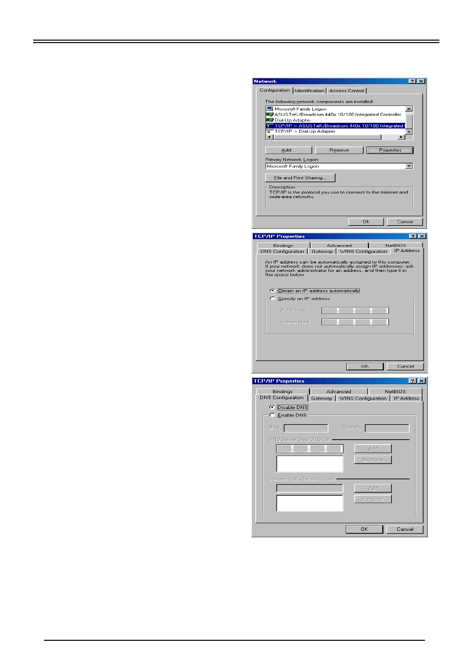 Configuring pc in windows 98/me | Billion Electric Company BIPAC 5100 User Manual | Page 9 / 12