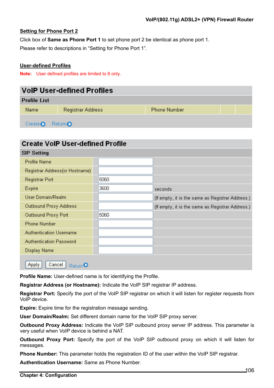 Billion Electric Company 7404V User Manual | Page 107 / 151