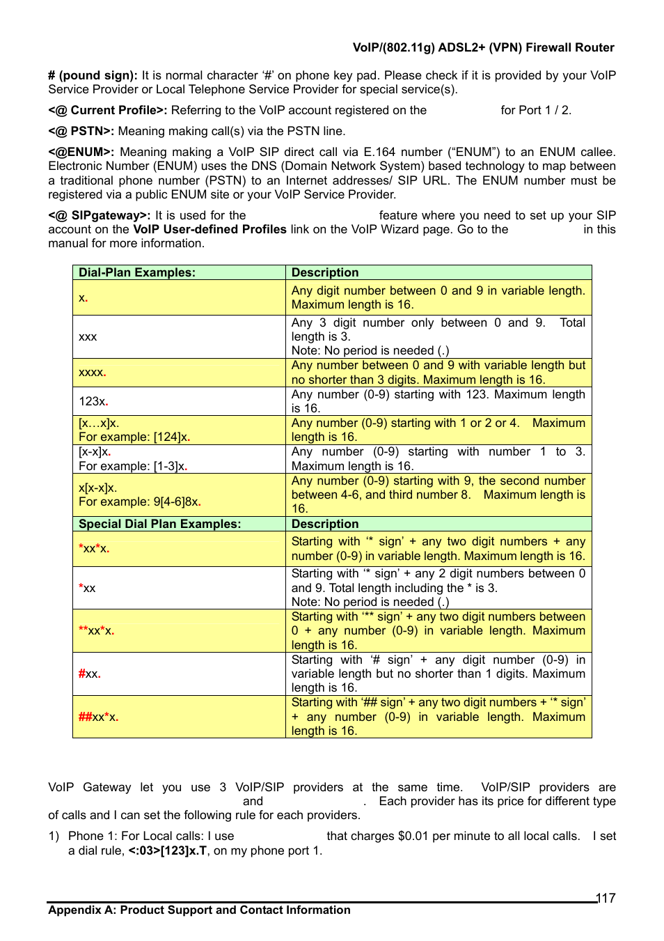 Billion Electric Company 7404V User Manual | Page 118 / 151