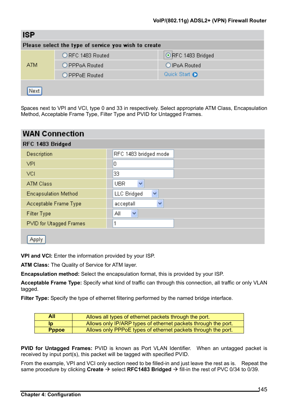 Billion Electric Company 7404V User Manual | Page 146 / 151