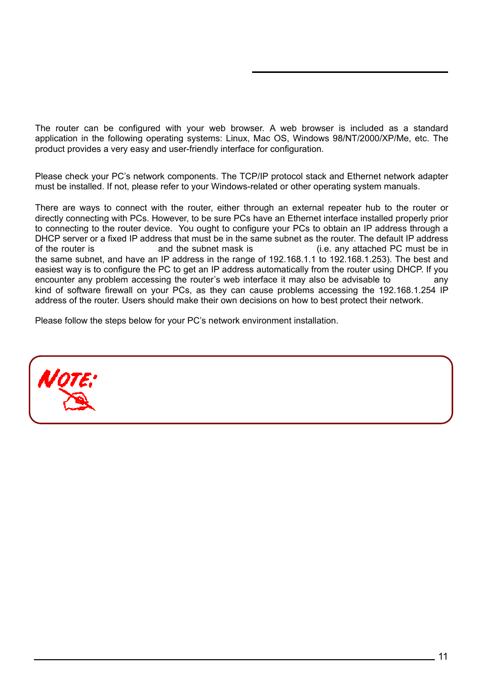 Chapter 3: basic installation | Billion Electric Company BiPAC 7402G User Manual | Page 12 / 142
