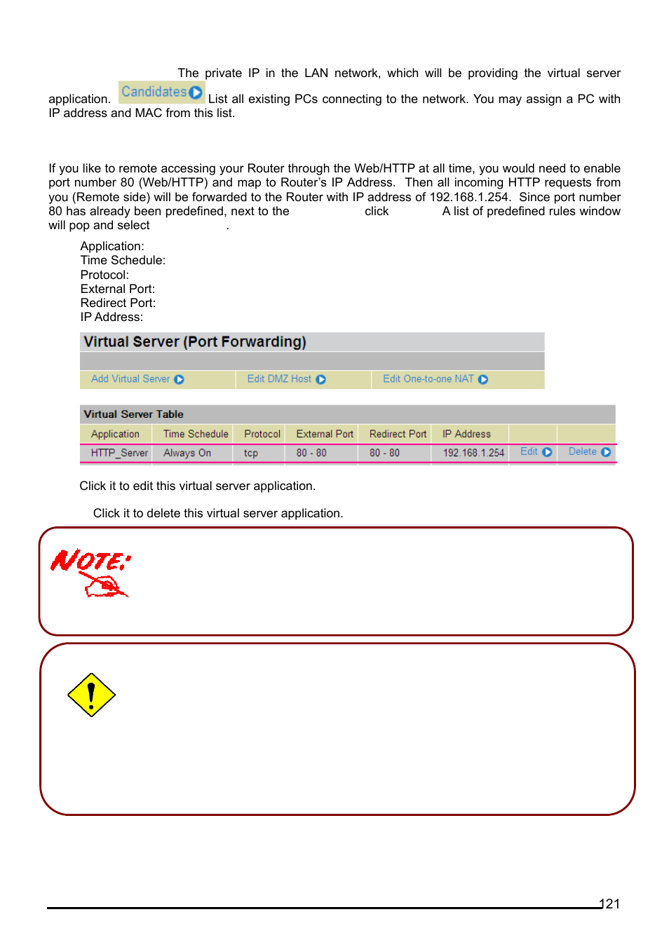 Edit dmz host | Billion Electric Company BiPAC 7402G User Manual | Page 122 / 142