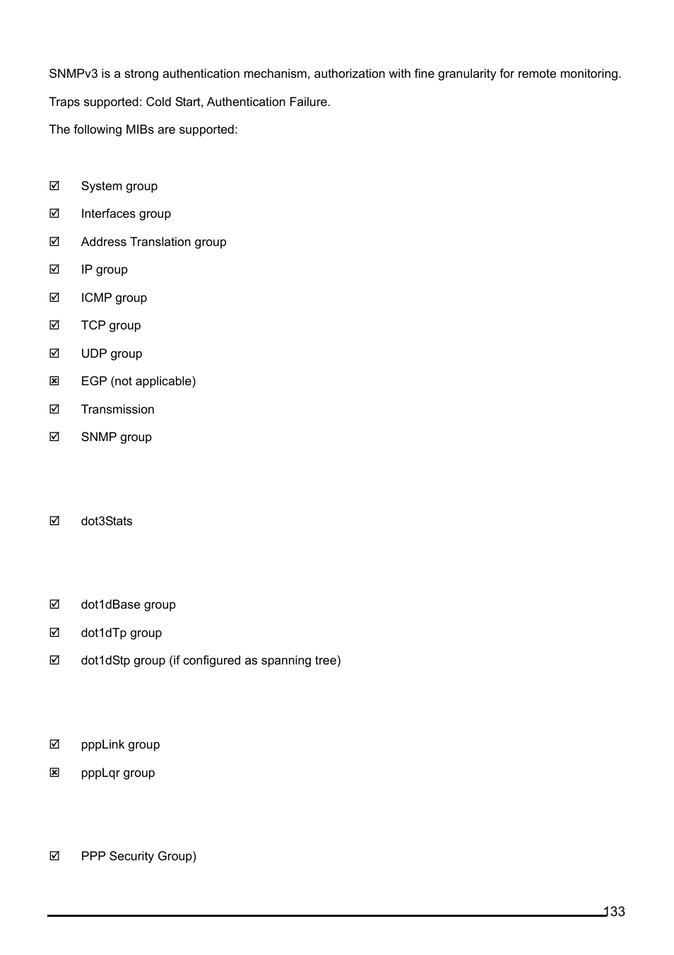 Billion Electric Company BiPAC 7402G User Manual | Page 134 / 142