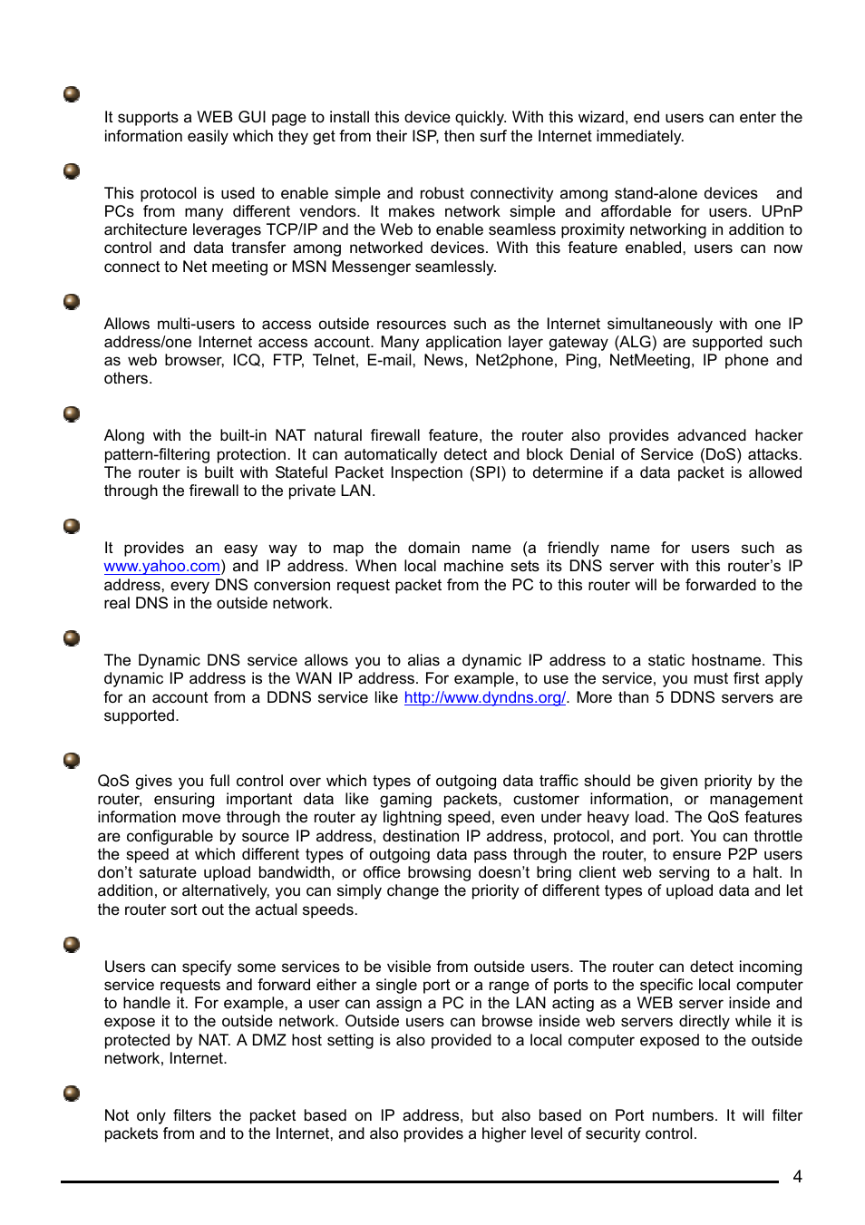Billion Electric Company BiPAC 7402G User Manual | Page 5 / 142
