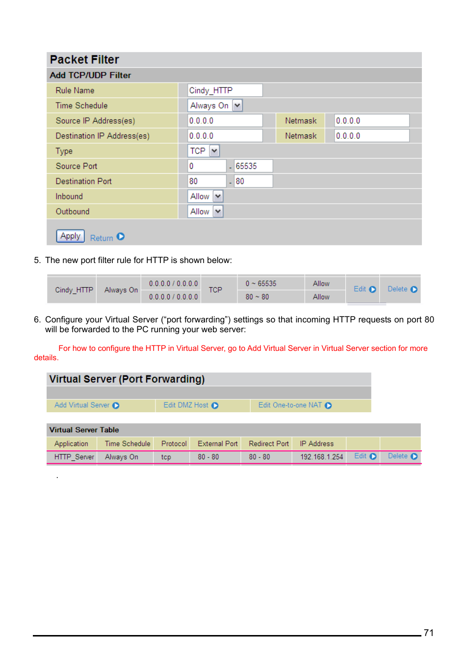 Billion Electric Company BiPAC 7402G User Manual | Page 72 / 142