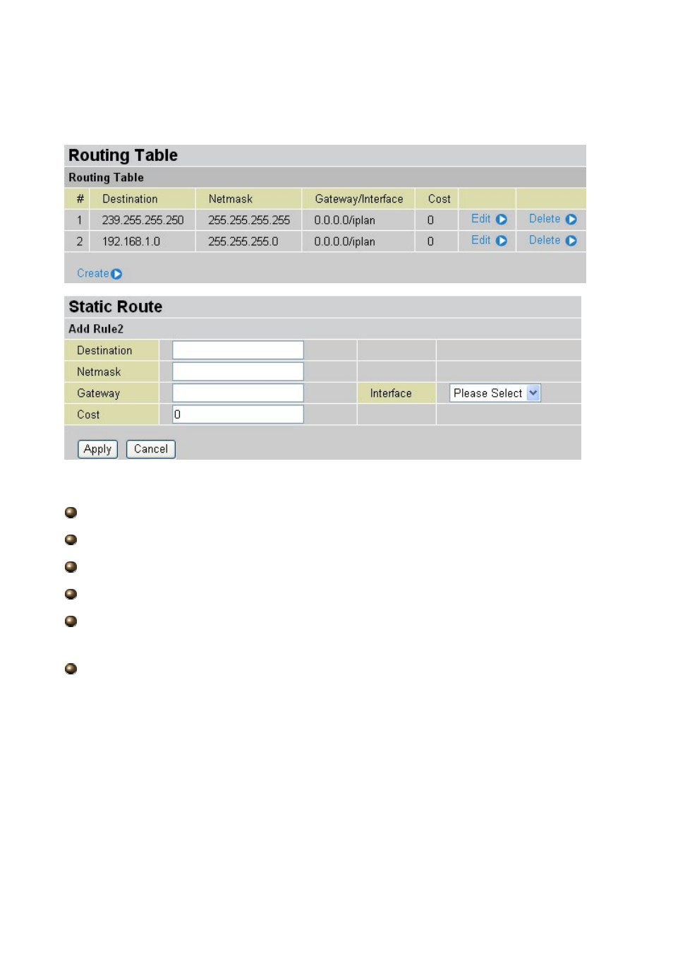 3 routing table | Billion Electric Company 7202 User Manual | Page 28 / 117