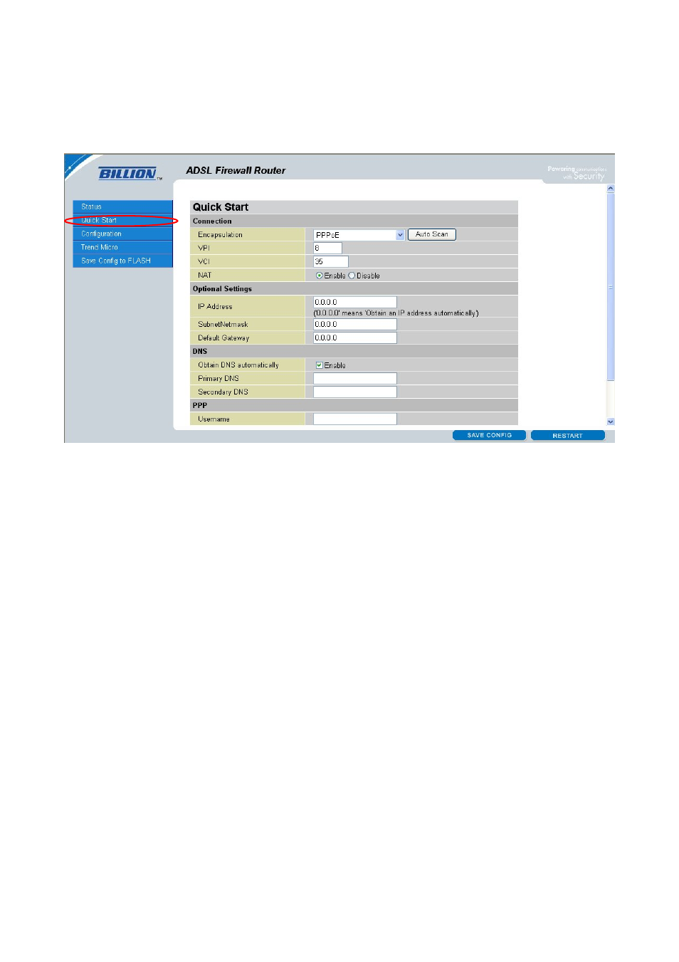 2 quick start | Billion Electric Company 7202 User Manual | Page 32 / 117