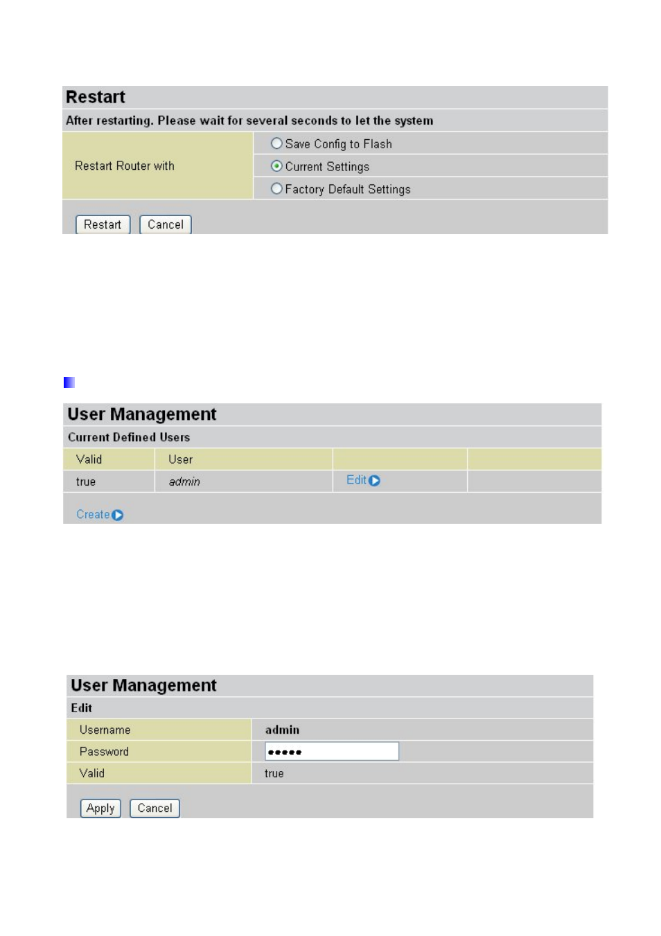 6 user management | Billion Electric Company 7202 User Manual | Page 52 / 117