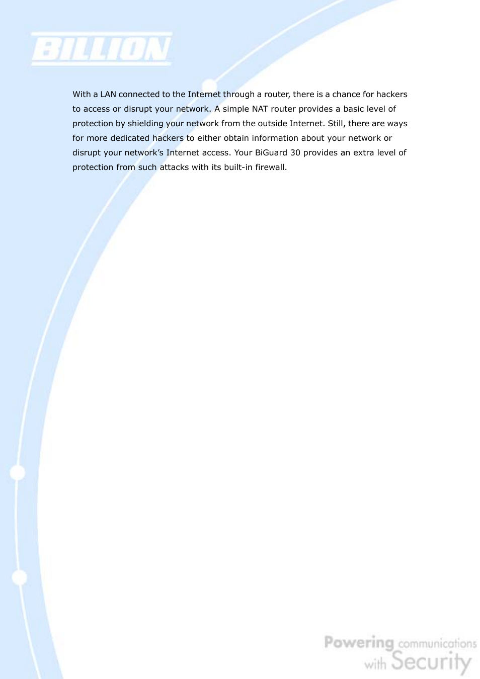 Billion Electric Company BiGuard 30 User Manual | Page 158 / 209