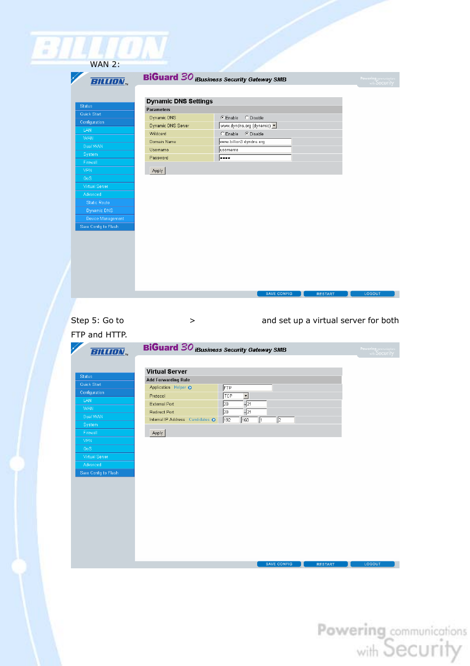 Billion Electric Company BiGuard 30 User Manual | Page 189 / 209