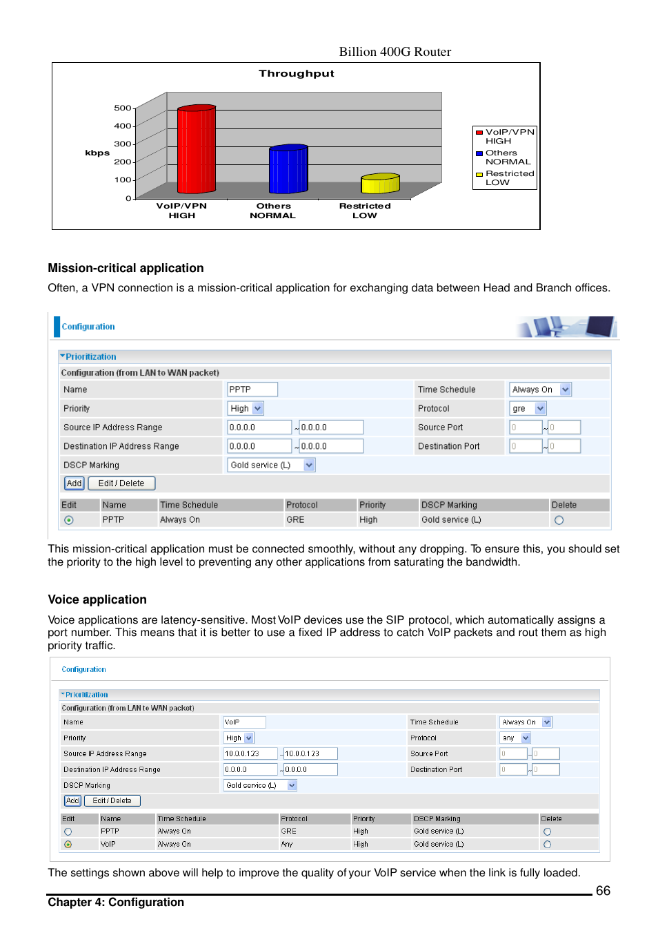 Billion 400g router | Billion Electric Company 400G User Manual | Page 69 / 88