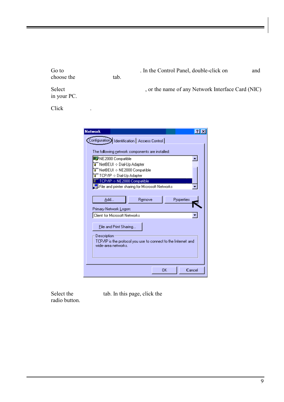 3 configuring pc in windows | Billion Electric Company BIPAC-741 GE V2.0 User Manual | Page 13 / 48