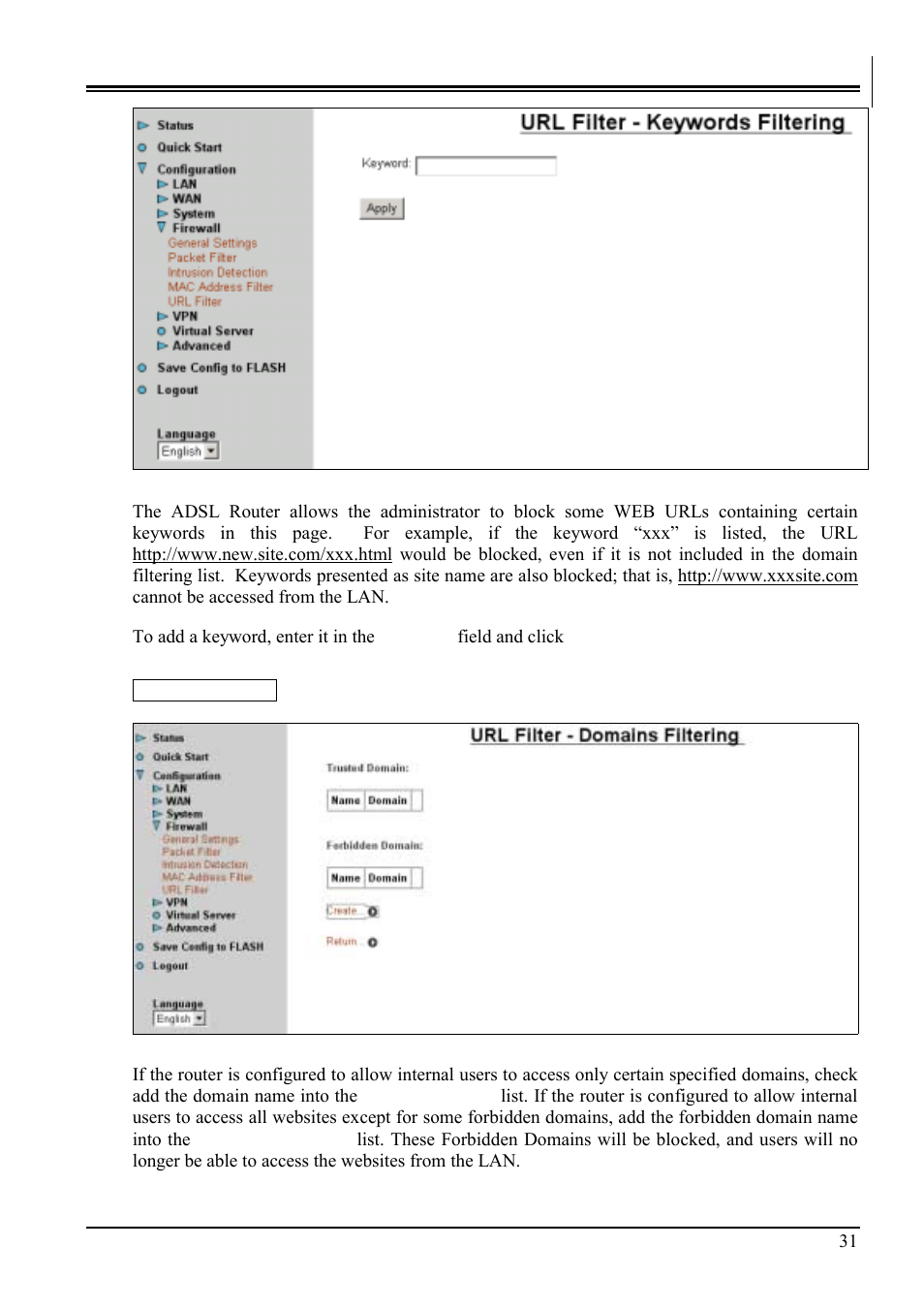 Billion Electric Company BIPAC-741 GE V2.0 User Manual | Page 35 / 48