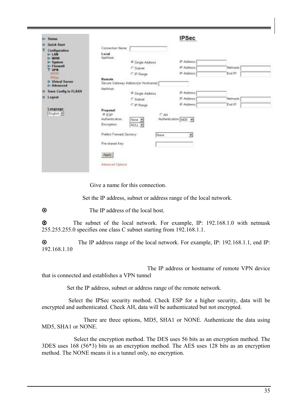 Billion Electric Company BIPAC-741 GE V2.0 User Manual | Page 39 / 48