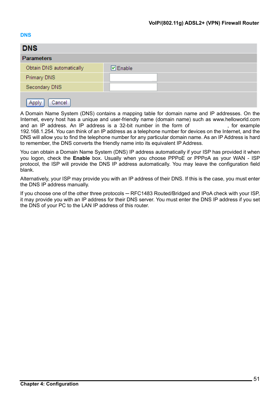 Billion Electric Company BiPAC 7404V Series User Manual | Page 52 / 155