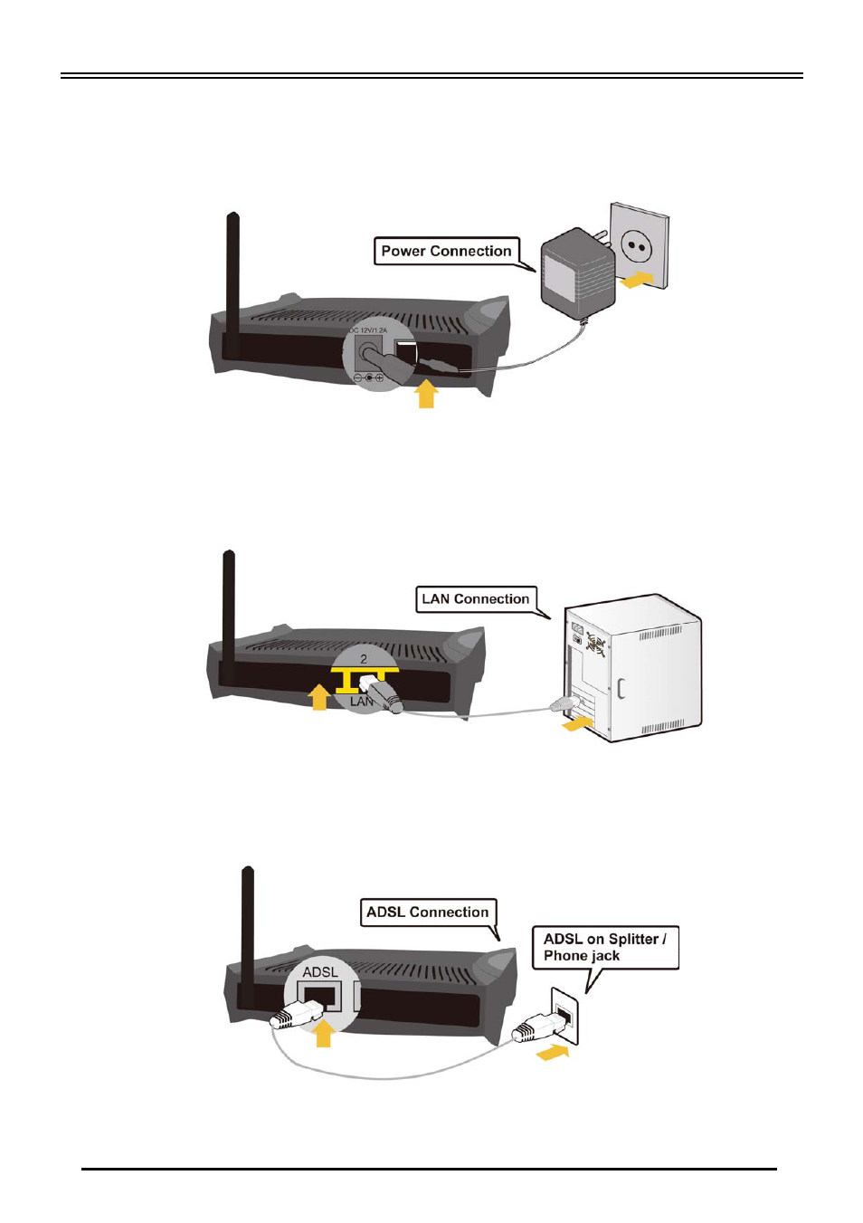 Hardware installation | Billion Electric Company BiPAC 5200S Series User Manual | Page 7 / 9
