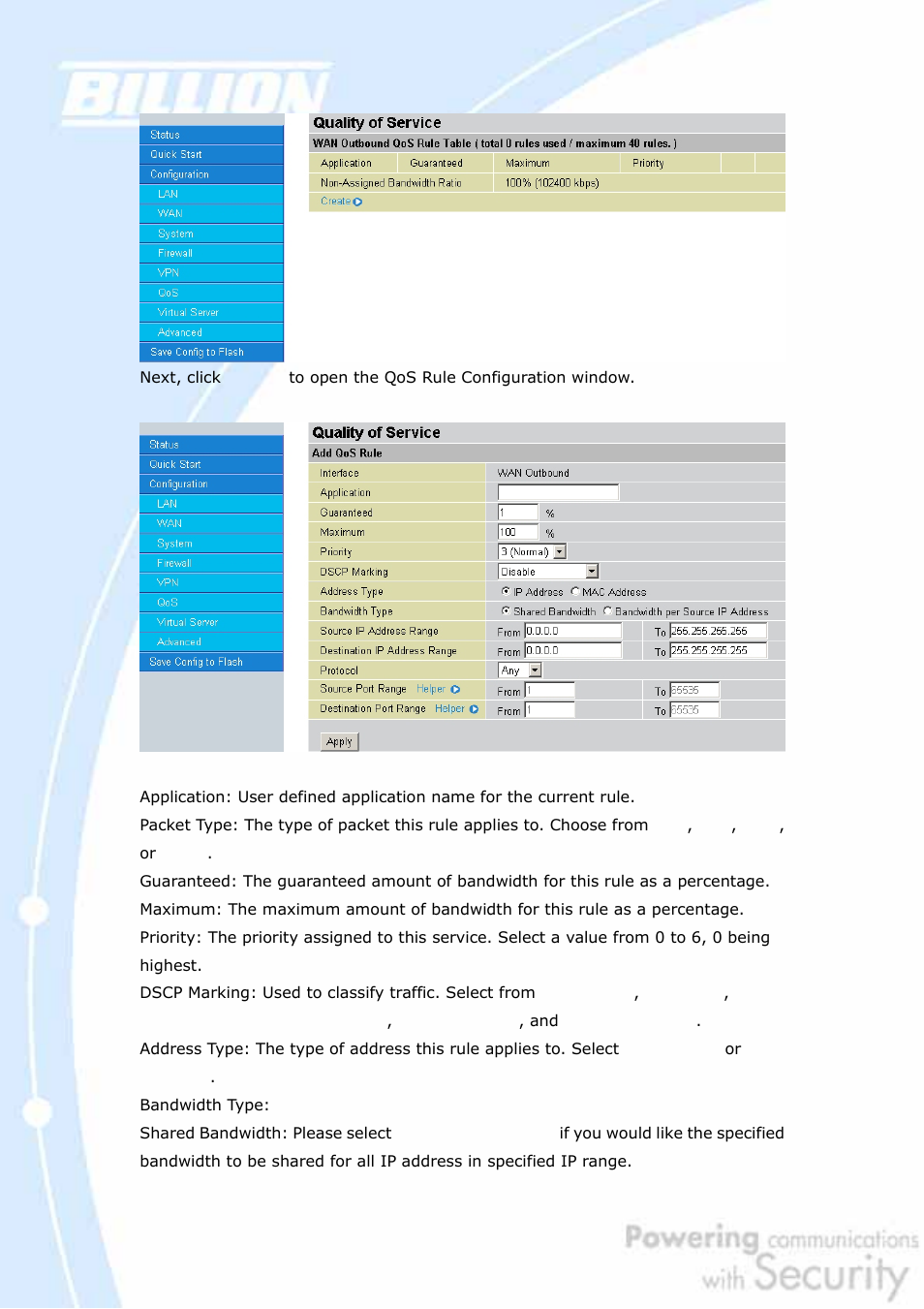 Billion Electric Company BiGuard 2 User Manual | Page 104 / 170